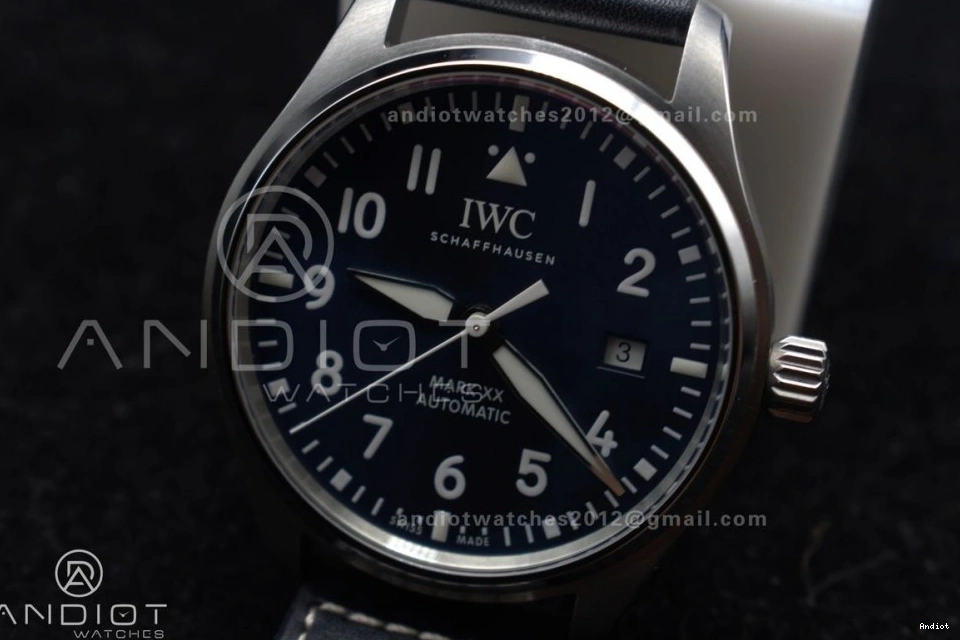 Edition Mark Blue on XX Blue IW328203 Best Strap Leather 1:1 ZF Dial Dark A32111 Pilot 1111